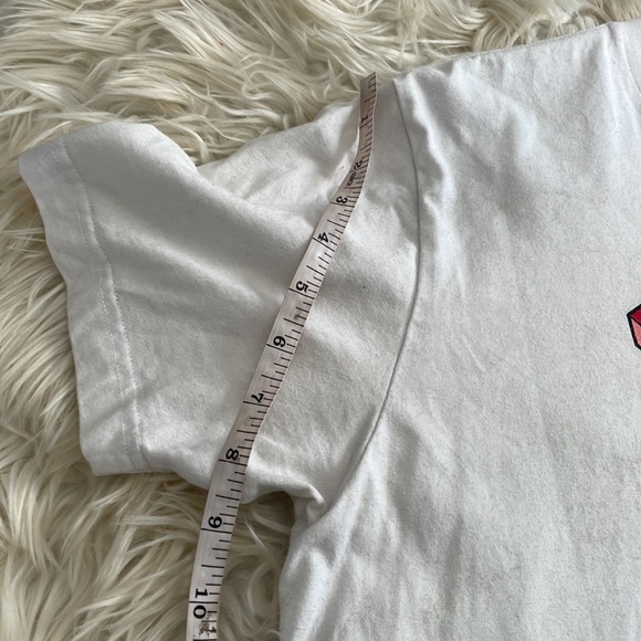 Teddy Fresh merch white crew neck teddy t shirt short sleeve sz M cotton stained - Picture 16 of 17